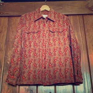 Dress barn paisley top